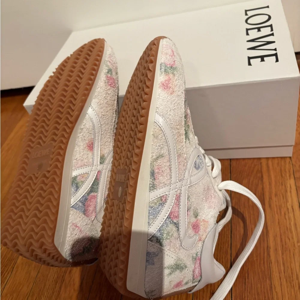 NWT LOEWE Authentic Sneakers 37 white/Pink Multicolorlor - Picture 9 of 17